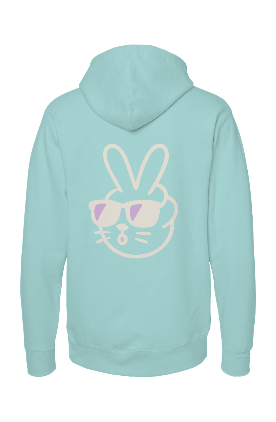 Pastel Speed Racer Peace Bunny Hoody