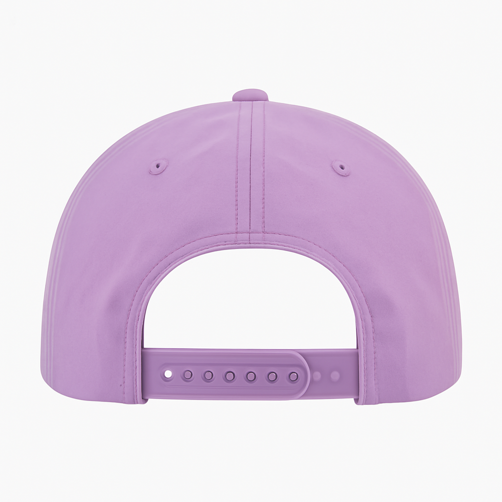 Pastel. Nylon Beach Hat (Lavender/Black/Tan)