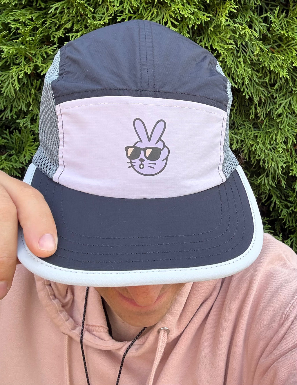 The Peace Bunny 5-Panel Runner Cap