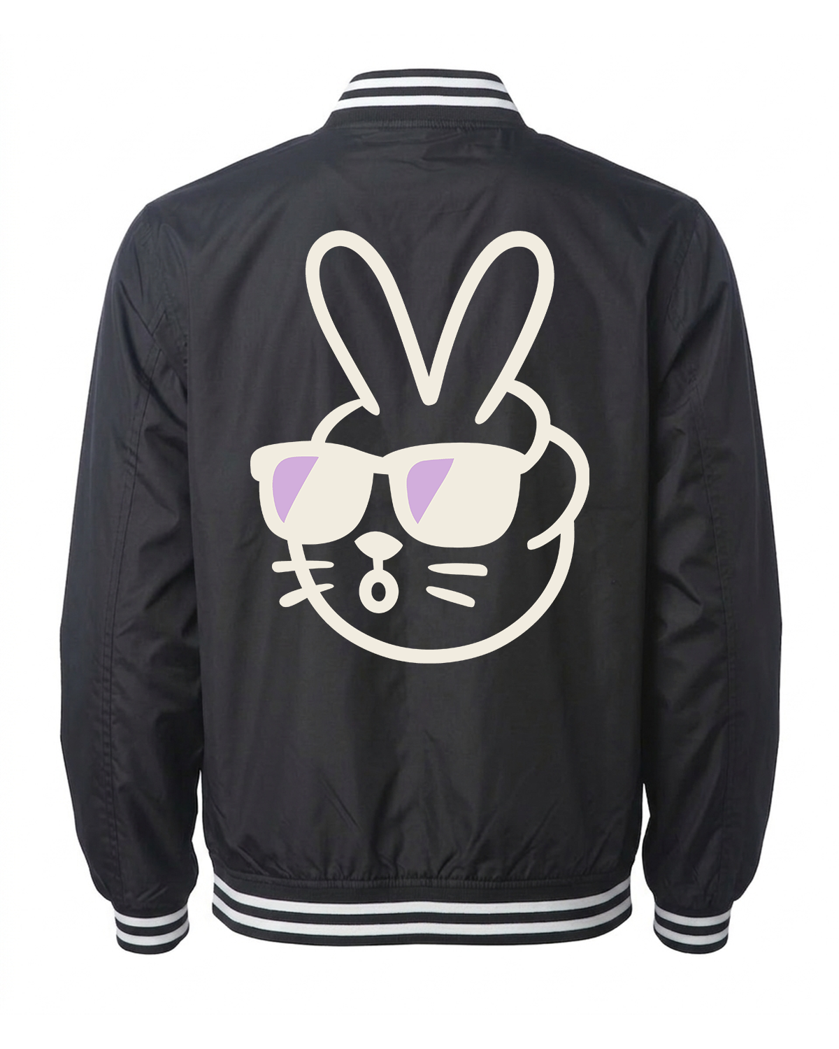 Pastel. Peace Bunny Varsity Windbreaker
