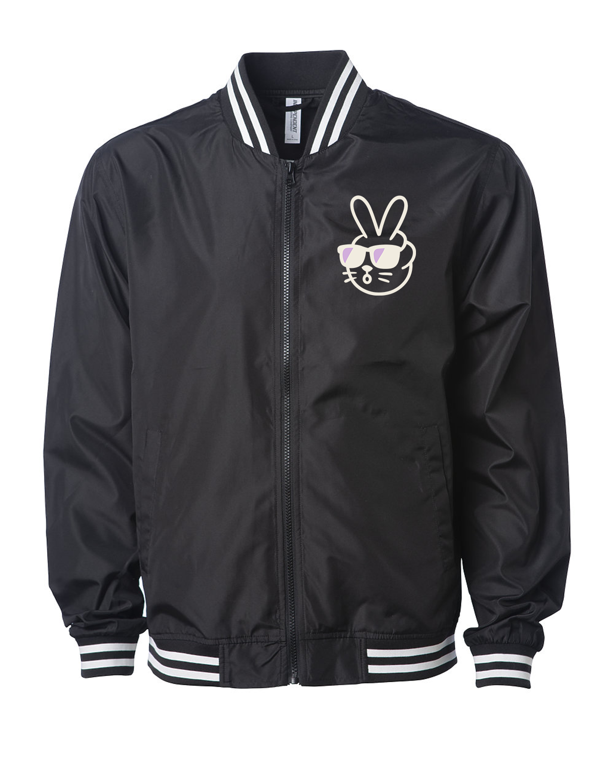 Pastel. Peace Bunny Varsity Windbreaker